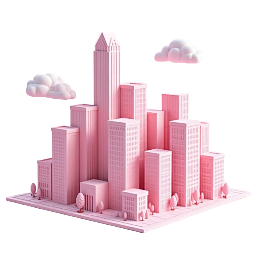 Pink Cityscape